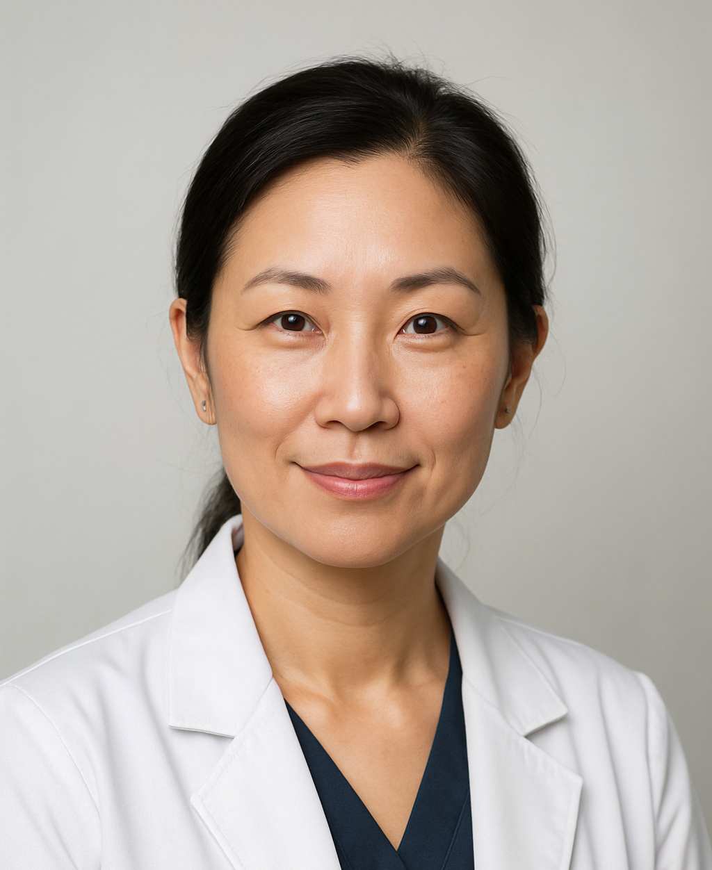 Headache specialist discussing near-infrared light for migraine relief